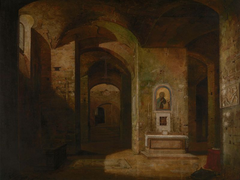 Baroque architecture of the crypt by Jodocus Sebastiaen van den Abeele
