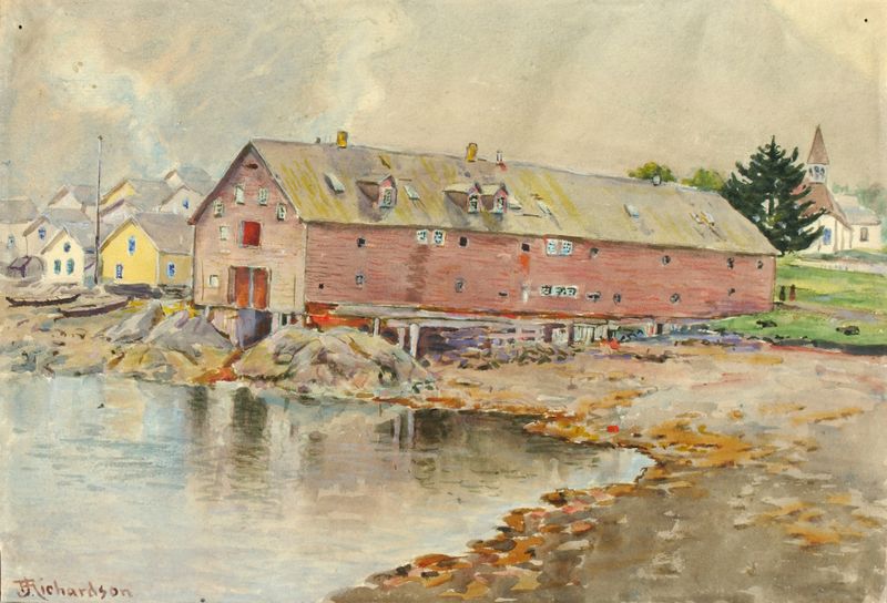 El Viejo Almacén, óleo de Theodore J. Richardson