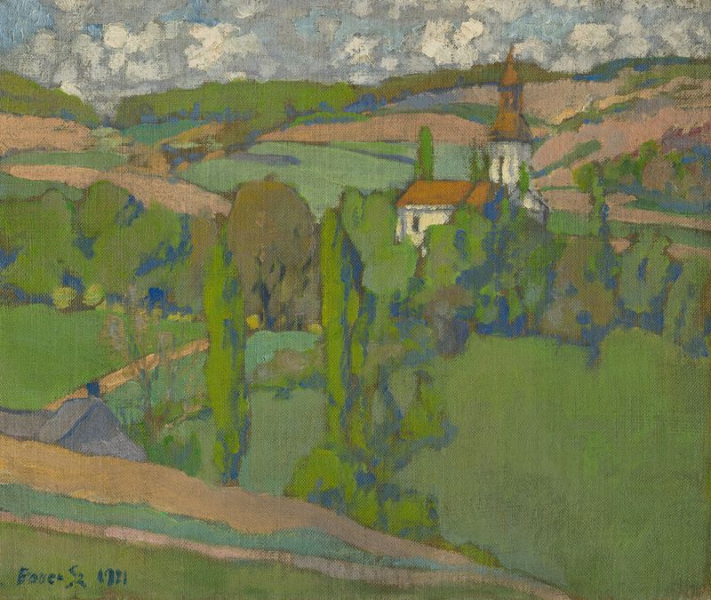 Abstract expressionism by Konštantín Bauer, 1921