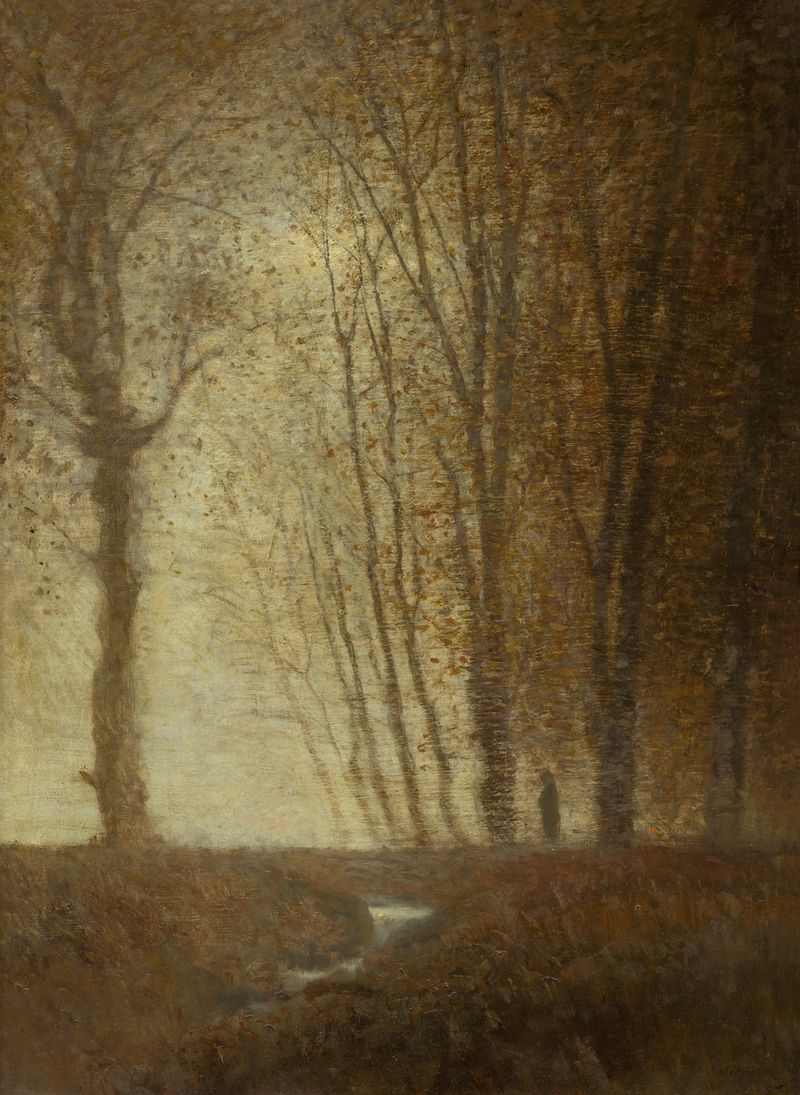 Edge of the Forest in the Moonlight, oil painting by Ladislav Mednyánszky