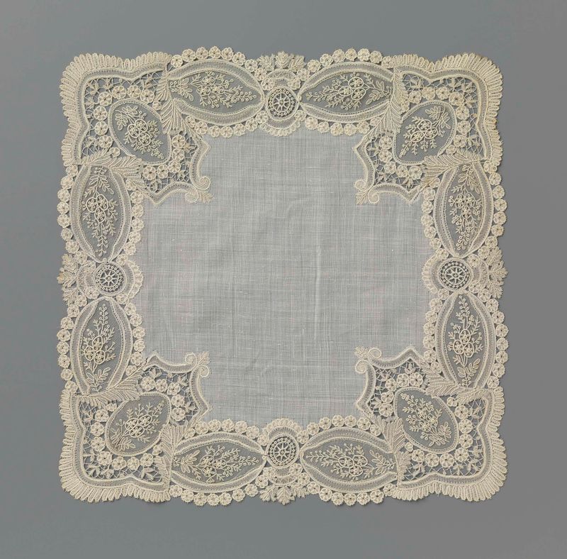 Delicado pañuelo de encaje de Unknown Artist, c. 1875-1899