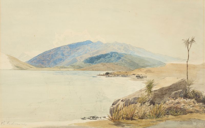 Mount Aspiring, Lake Wanaka de James Crowe Richmond, óleo sobre lienzo