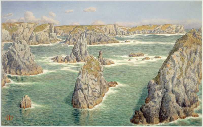 Port Puce. Belle-Isle de Henri Rivière, meio desconhecido