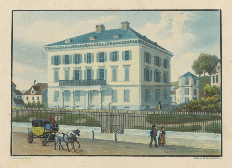 Landscape of Sihlgarten à Zurich by Franz Schmid, oil on canvas