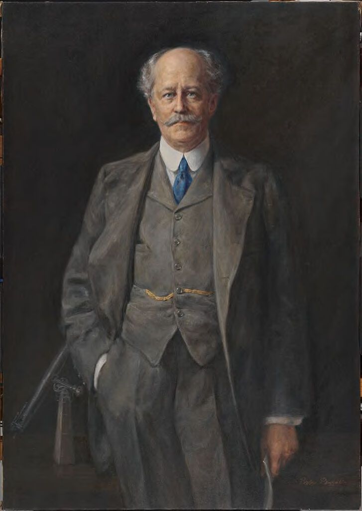 Portrait of Percival Lowell by Pietro Pezzati, oil on canvas