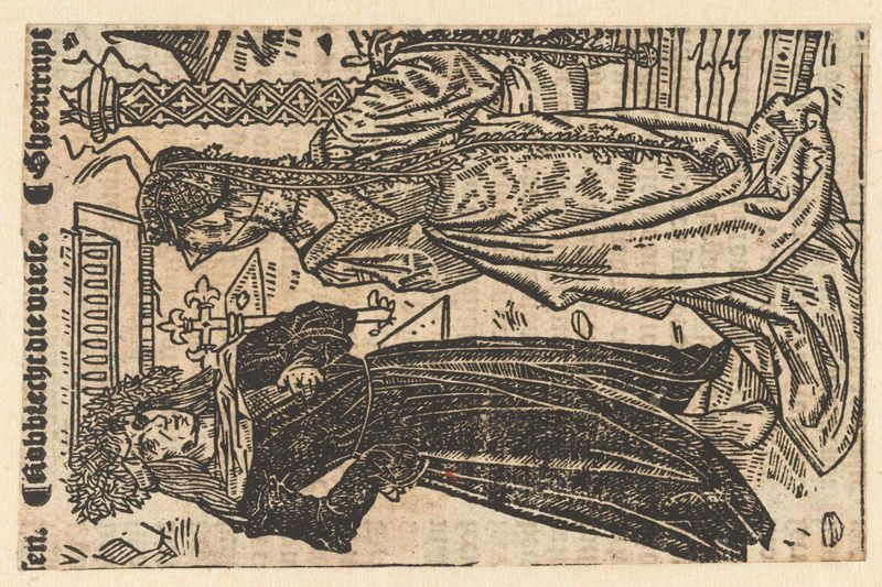 Robrecht I de Fries en Geertruida van Saksen, papel, artista desconocido