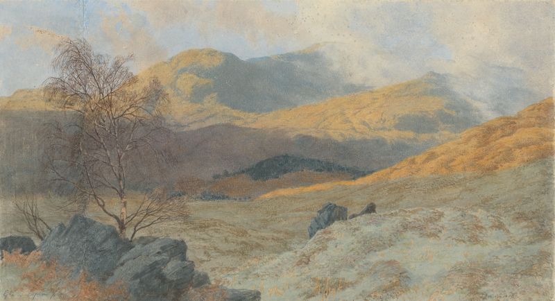 Paisaje de mañana brumosa con escarcha de Charles Davidson, medio desconocido