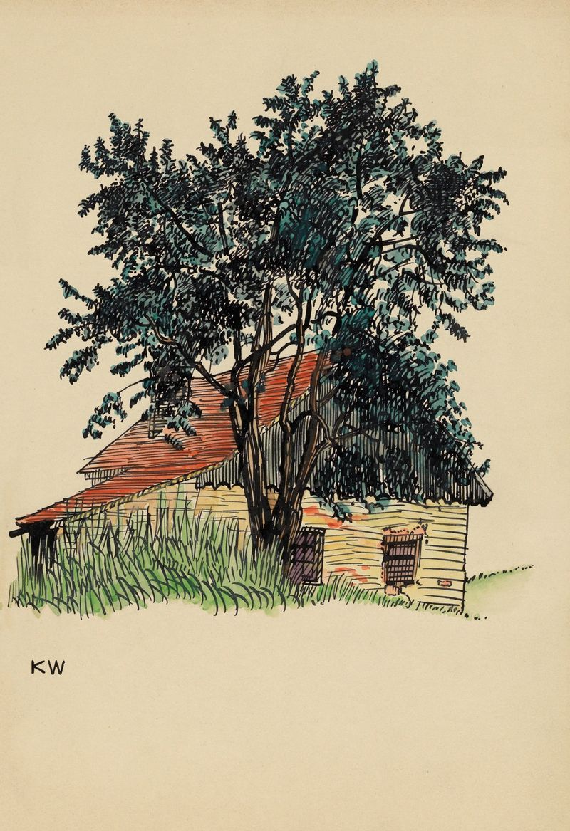 Interior of a farmhouse by Karl Wiener, Modernism