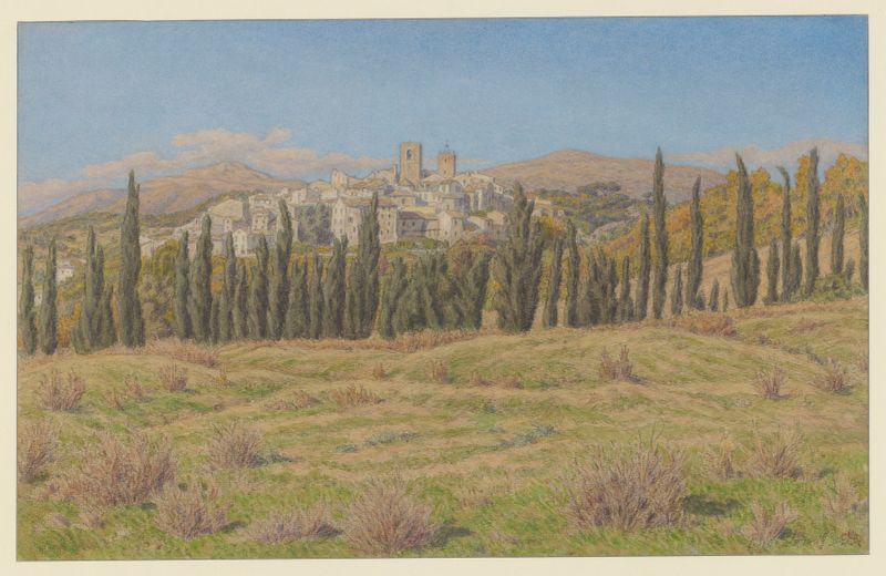 Biot litografía de Henri Rivière que representa la naturaleza con suaves matices y movimiento fluido.