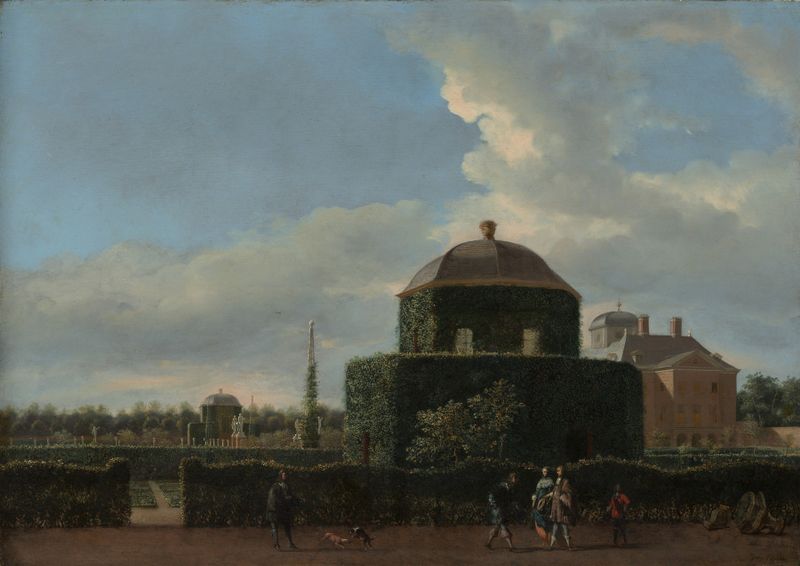 The Huis ten Bosch at The Hague, oil on canvas by Jan van der Heyden