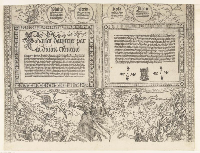 Genealogia da família Habsburgo, gravura em papel de Robert Péril