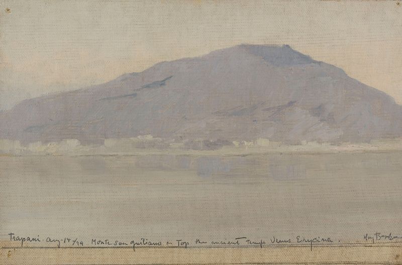 Paisaje de Trapani, Monte San Giuliano por Henry Brokman, Impresionismo