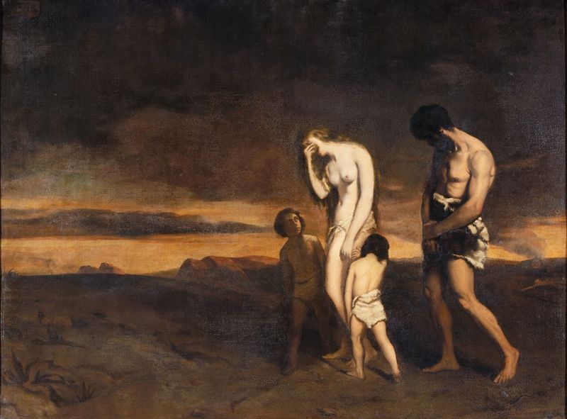 El castigo de Caín, óleo sobre lienzo de Théodore Chassériau