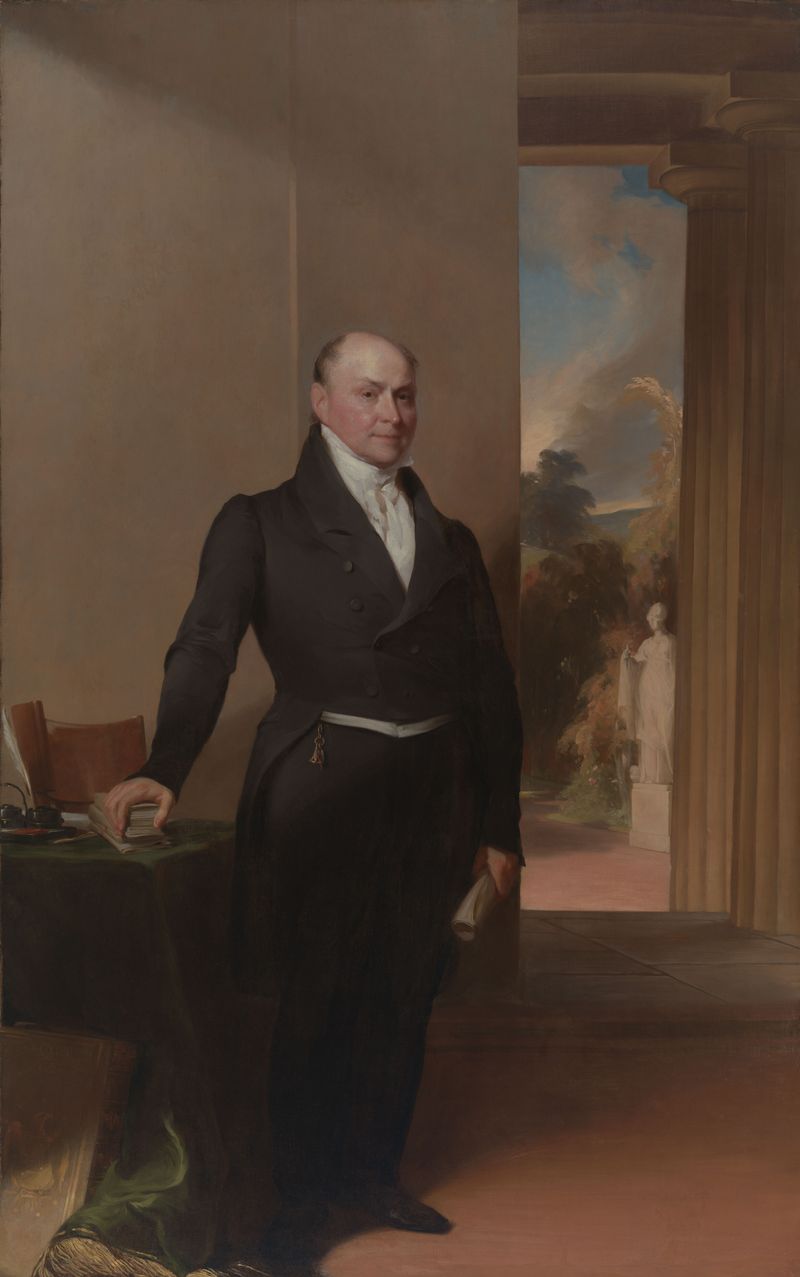 Portrait of John Quincy Adams, oil on canvas by Gilbert Stuart