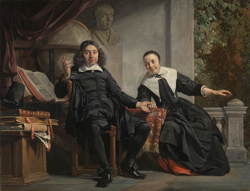 Retrato de Abraham Casteleyn e Margarieta van Bancken, óleo de Jan de Bray
