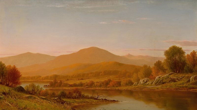 Landscape of The White Mountains by Charles W. Knapp, oil painting