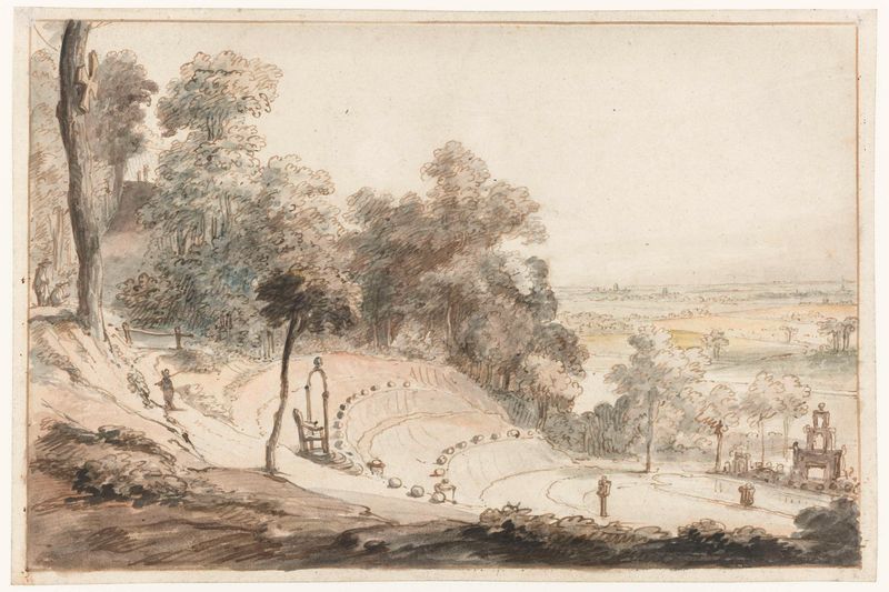 The Amphitheatre on the Springenberg in Cleves, oil on canvas by Gerbrand van den Eeckhout