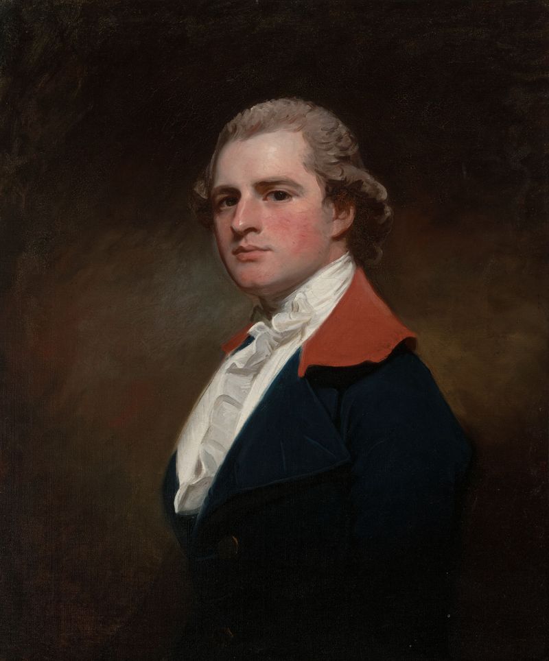 Portrait of John Robinson, oil on canvas by George Romney