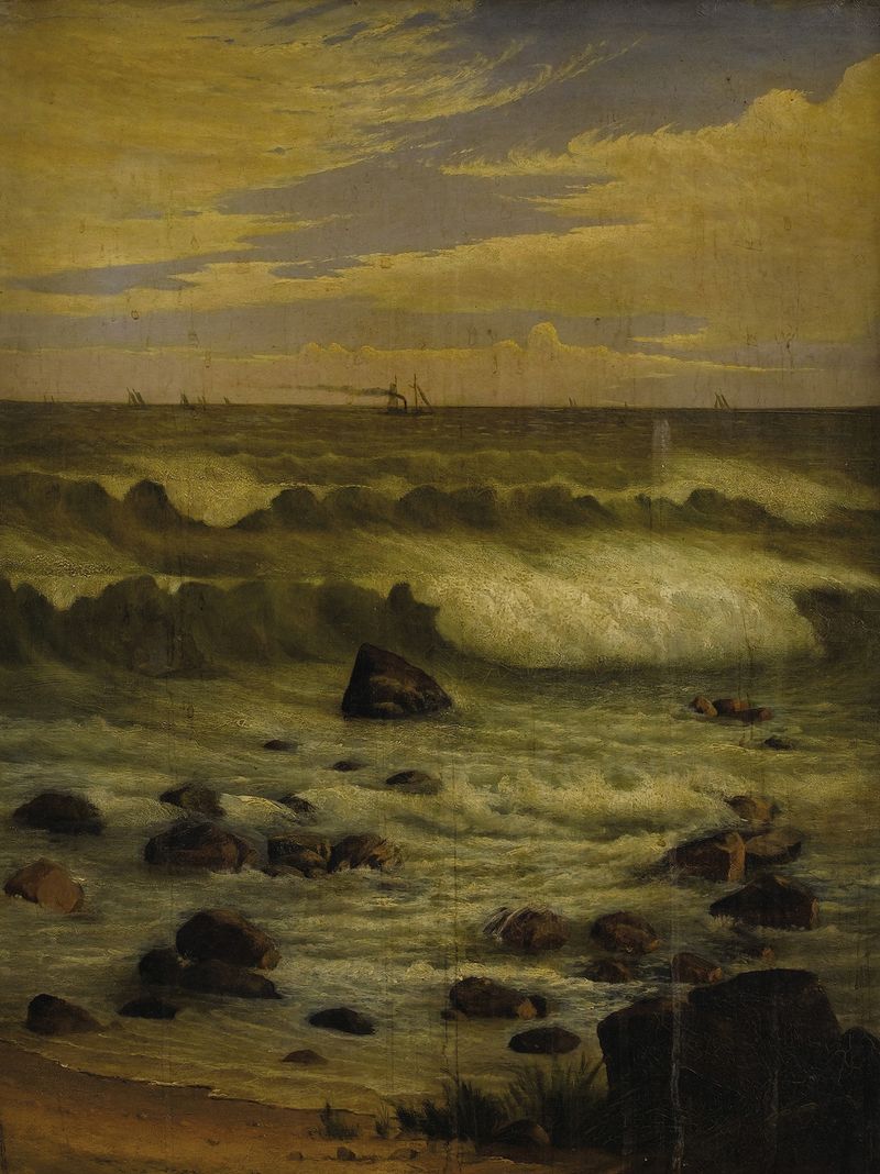View of the Atlantic off the Jersey Shore, óleo sobre lienzo de Joseph Tubby