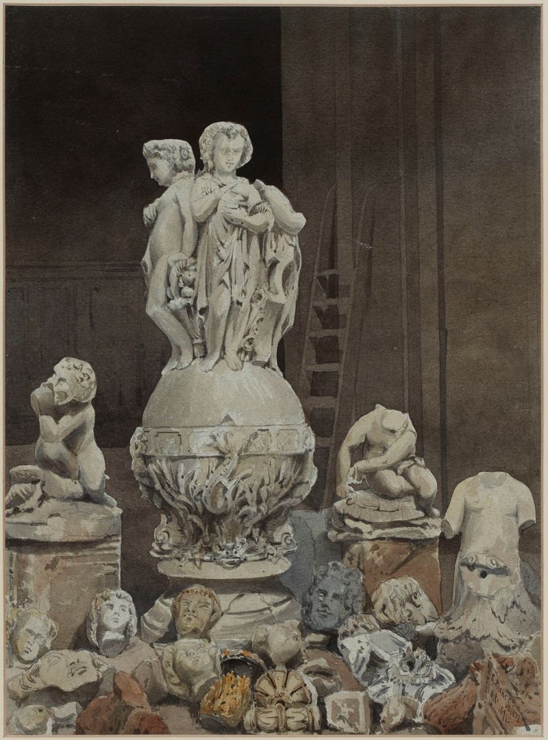 Architectural ruins in a photograph by Richard Phené Spiers