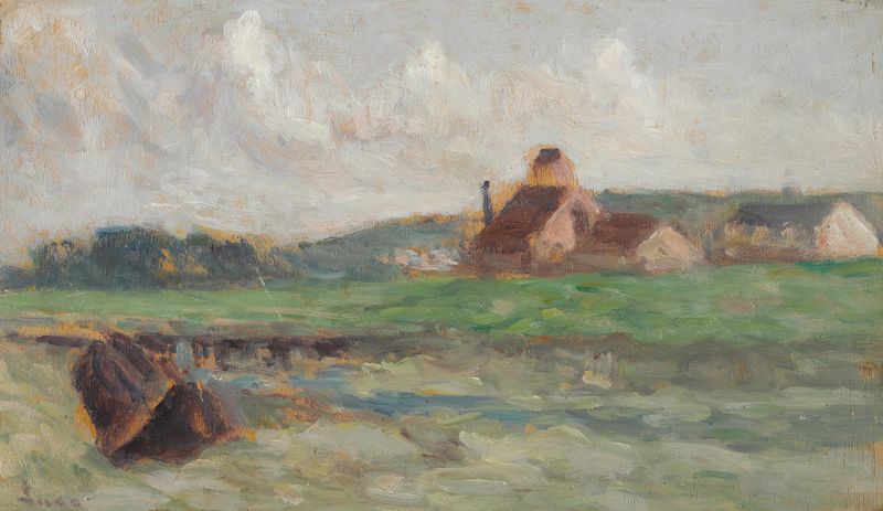 Paisagem com cores vibrantes de Maximilien Luce, 1939, meio desconhecido.