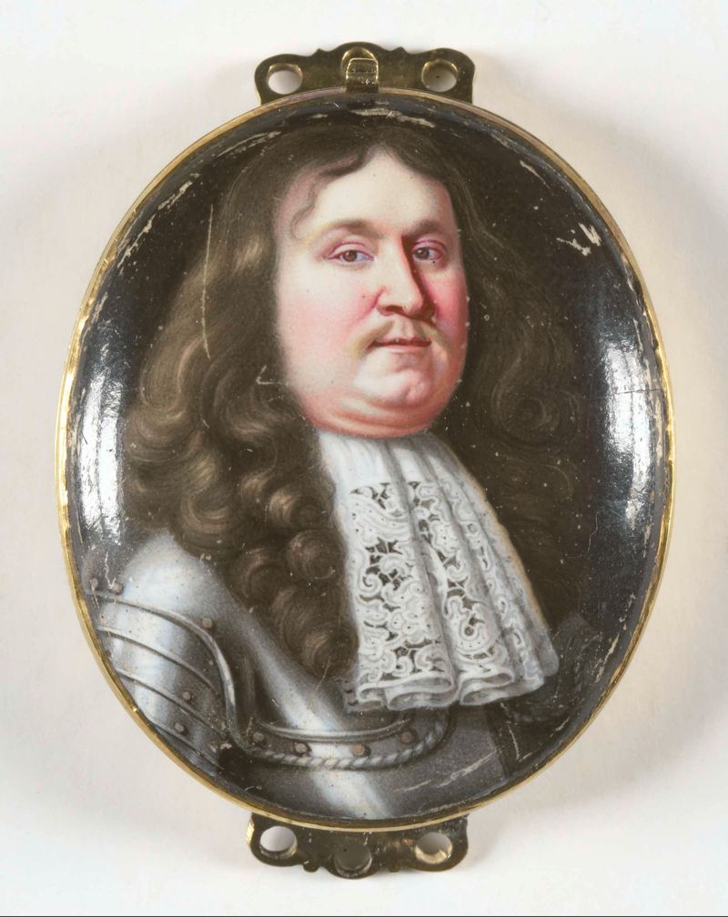 Retrato de Adolf graaf van Nassau-Dillenburg-Schaumburg, metal de Peter Boy