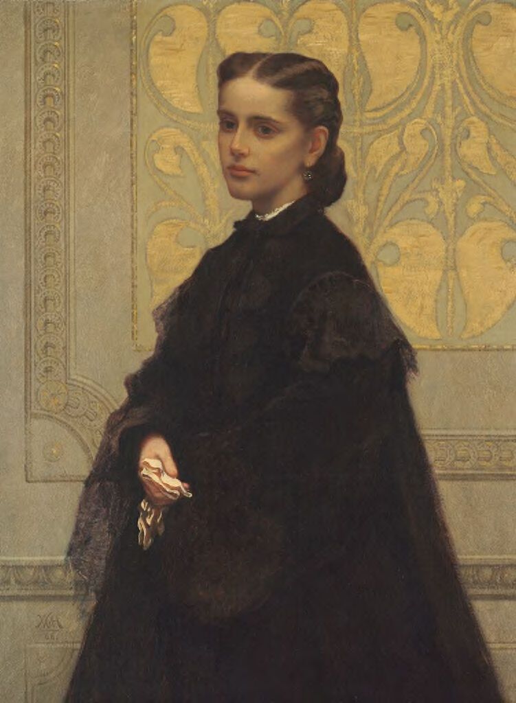 Portrait of Mary Elizabeth Robbins, oil on canvas by William Morris Hunt