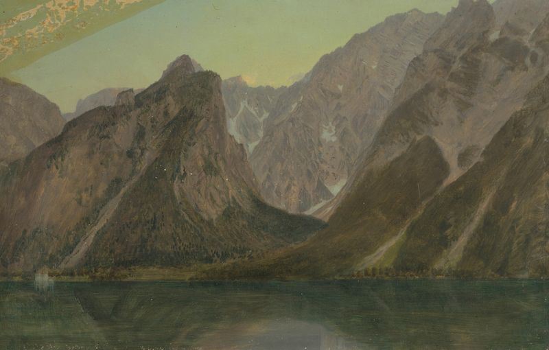 Koenigsee, perto de Berchtesgaden, Baviera, de Frederic Edwin Church, óleo