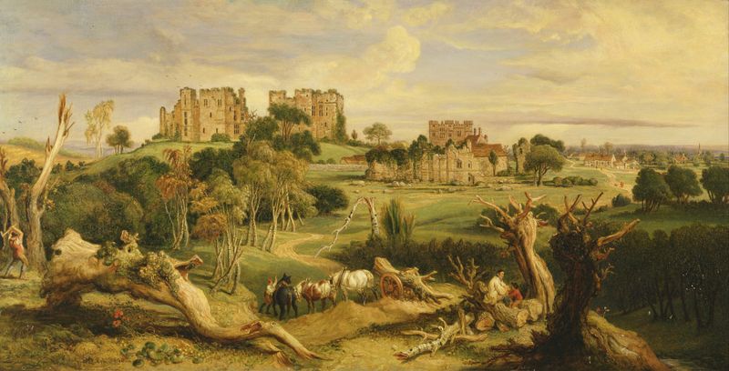 Kenilworth Castle landscape by James Ward, oil on canvas