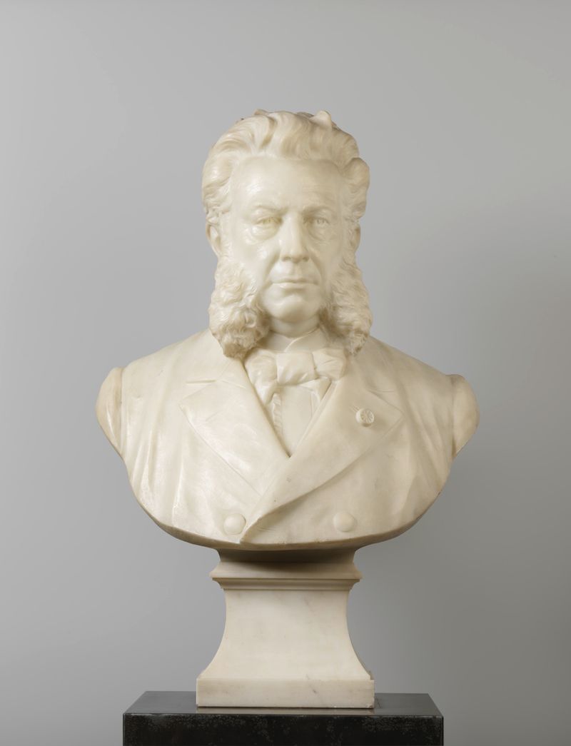 Busto de mármore de Jan Jacob Lodewijk ten Kate por Bart van Hove