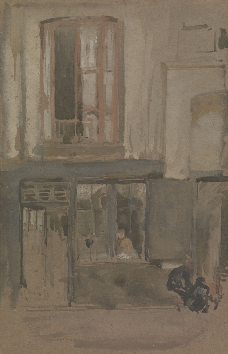 Facade of a house de James Abbott McNeill Whistler, Impresionismo