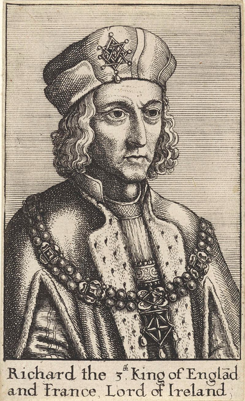 Gravura de Ricardo III, rei da Inglaterra, por Wenceslaus Hollar