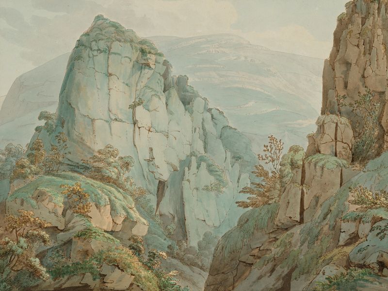 Dovedale Church em Staffordshire, Romantismo, por William Day