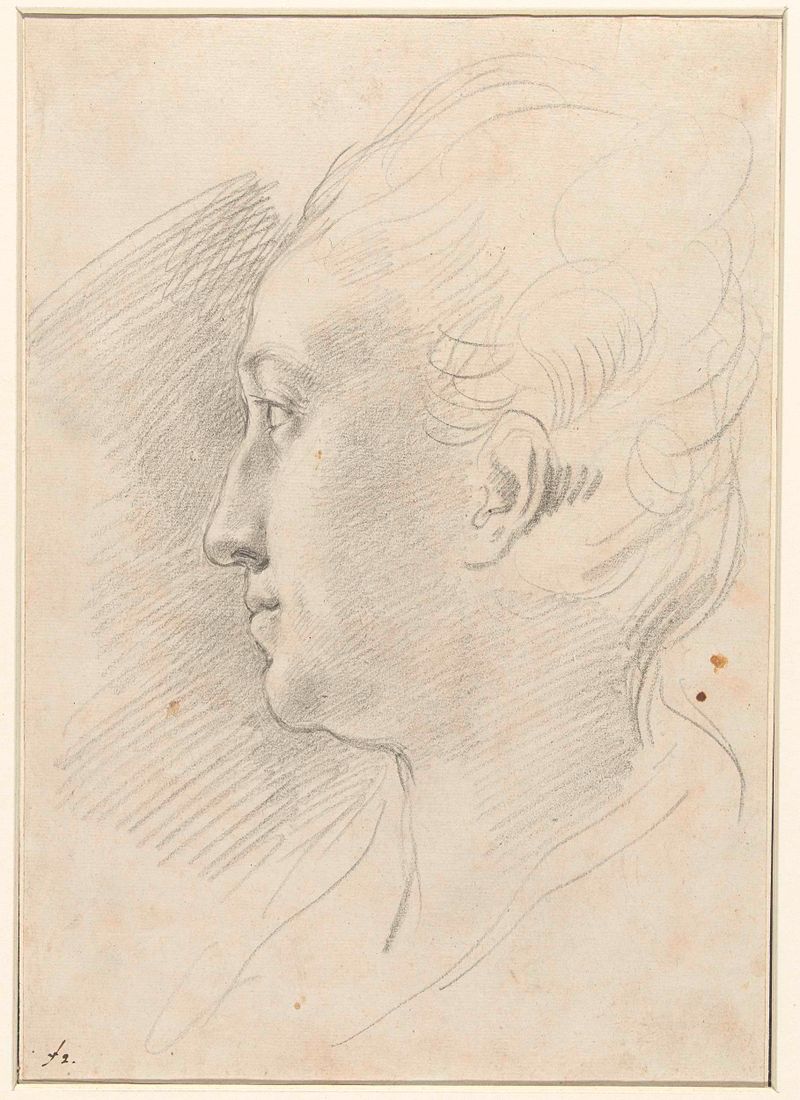 Retrato de una dama de Gabriel Jacques de Saint-Aubin, estilo Rococó