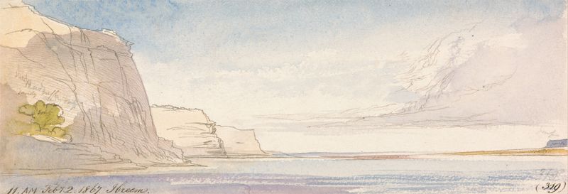 Paisaje de Ibreem, 11-00 am, 2 febrero 1867 por Edward Lear, medio desconocido