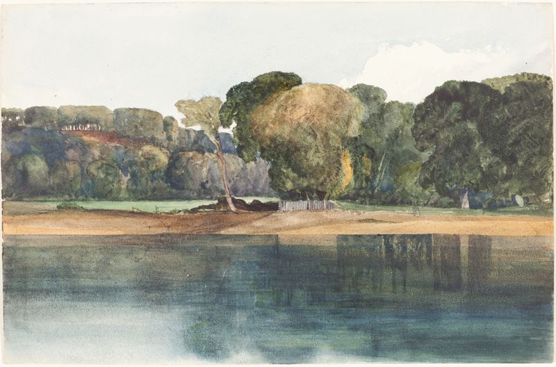 Landscape with Trees and Water, oil on canvas by Rev. James Bulwer