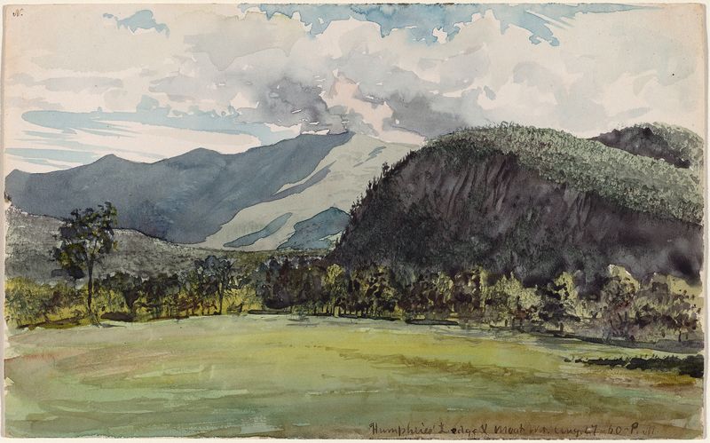 Paisagem de Humphrey’s Ledge por Charles de Wolf Brownell, pintura a óleo