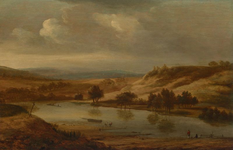 Paisagem fluvial óleo de Jan van der Meer the Younger