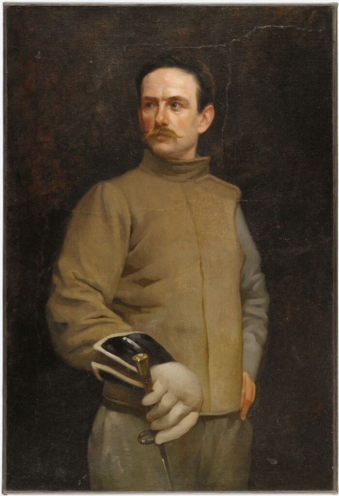 Retrato de Jean Louis Danguy, óleo sobre lienzo de L. Riquet