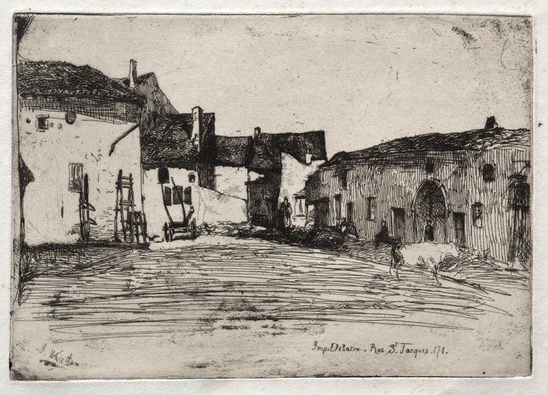 Liverdun de James Abbott McNeill Whistler, óleo sobre lienzo que representa un paisaje sereno del río.