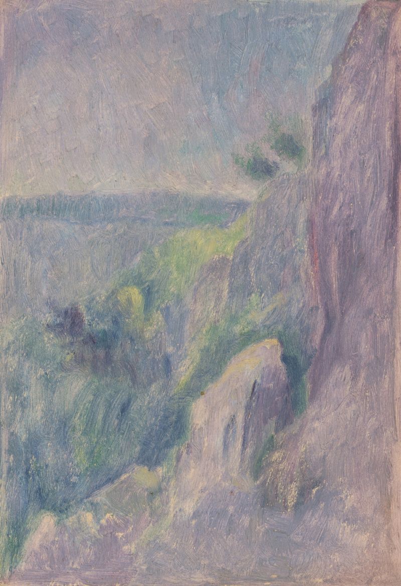 Landscape II de Dezider Czölder, óleo sobre lienzo que representa luz etérea en la naturaleza