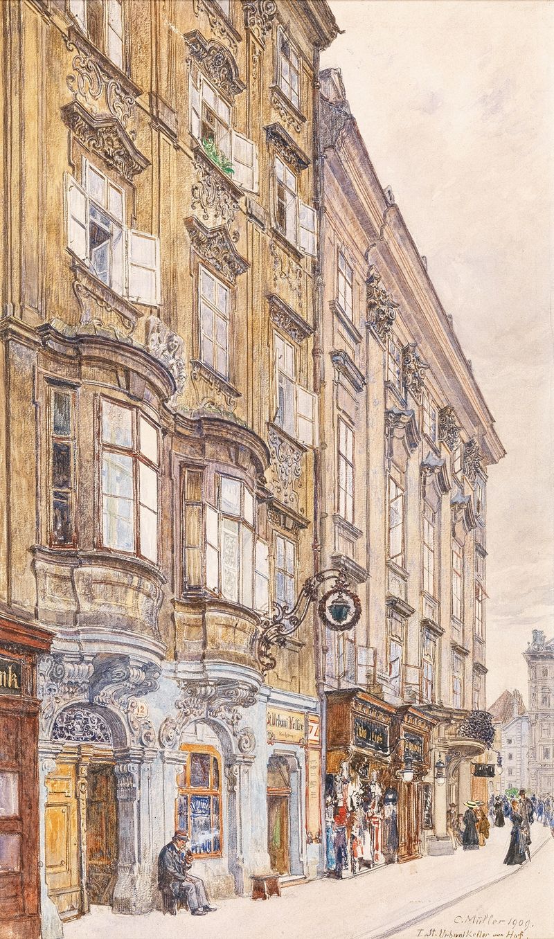 Abstract expressionism by Carl Müller, St Urbanikeller Am Hof, unknown medium