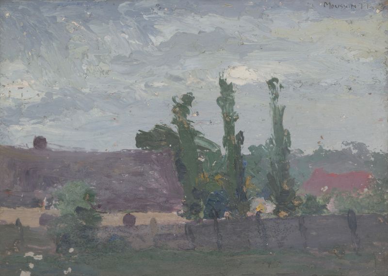 Landscape with mist by Jozef Teodor Mousson, 1911