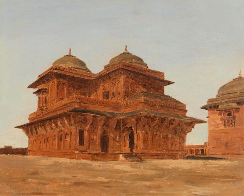 Architecture of Birbal's Palace, Fatehpur Sikri by Lockwood de Forest, Victorian style