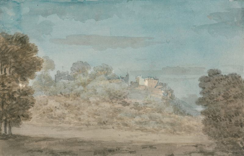 Windsor Castle de John Inigo Richards, pintura a óleo que retrata o castelo à luz da tarde.