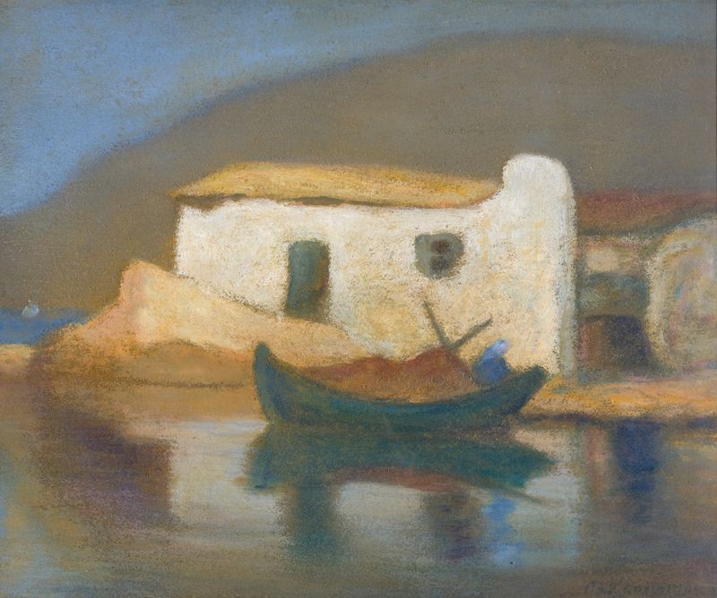 Post-Impressionism house by Michalis Oikonomou with vibrant colors.