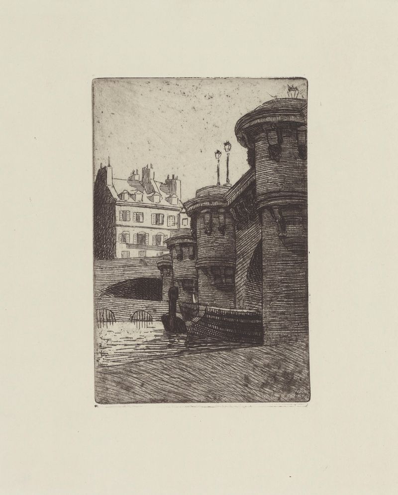 Le Pont-Neuf by Félix Vallotton, oil on canvas depicting a bridge over the Seine