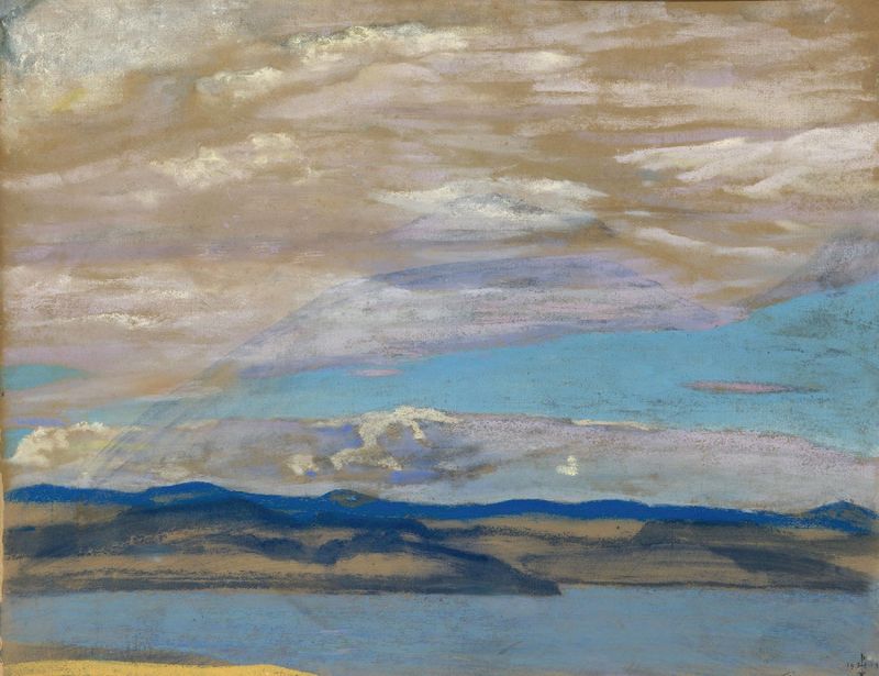 Landscape of islands and water by Nicholas Roerich, 1919