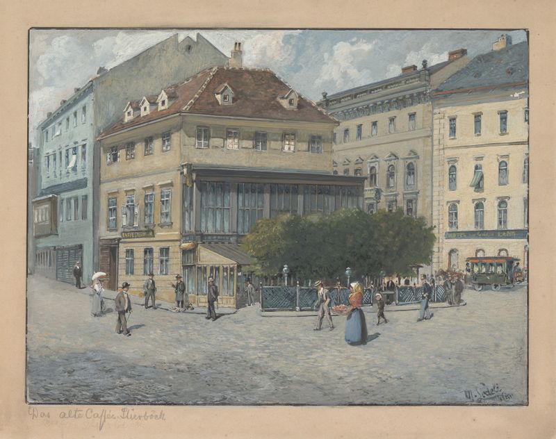 Interior de Stierböcks Kaffeehaus de Moritz Ledeli, Impressionismo