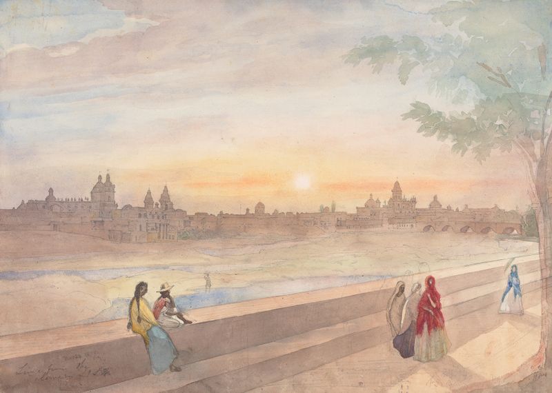 Lima by Godfrey Thomas Vigne, oil painting depicting a vibrant landscape with gentle light.